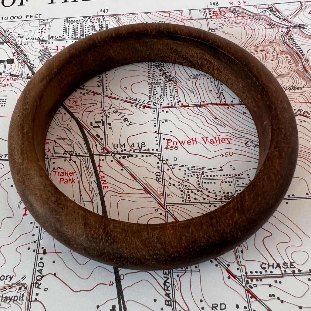 Solid Wood Bangle Bracelet